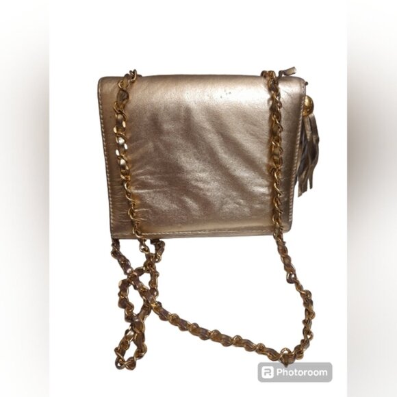 Crossbody Bag - Metallic Gold - CC -Style- - Picture 6 of 13
